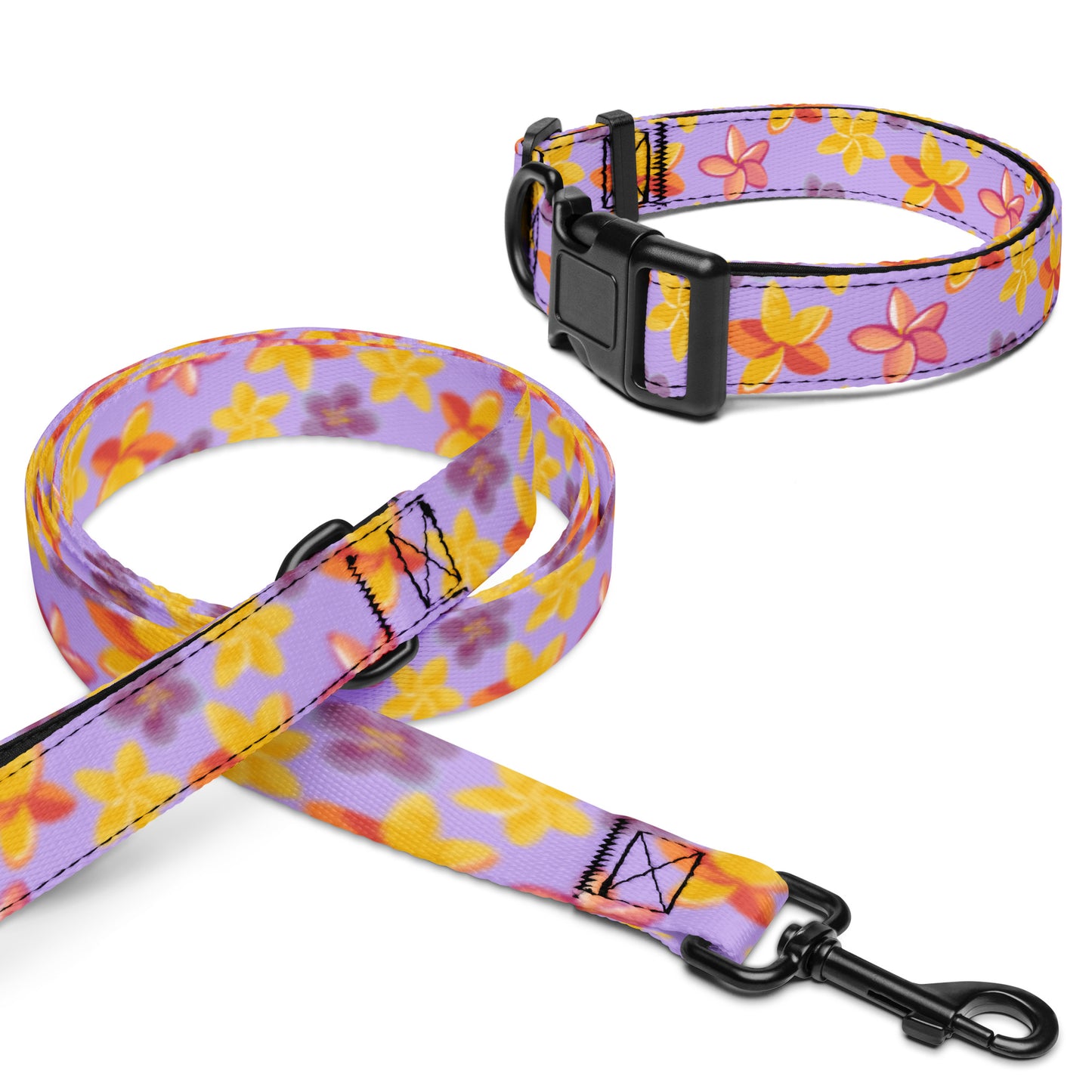 Island Bloom Collar & Leash Set