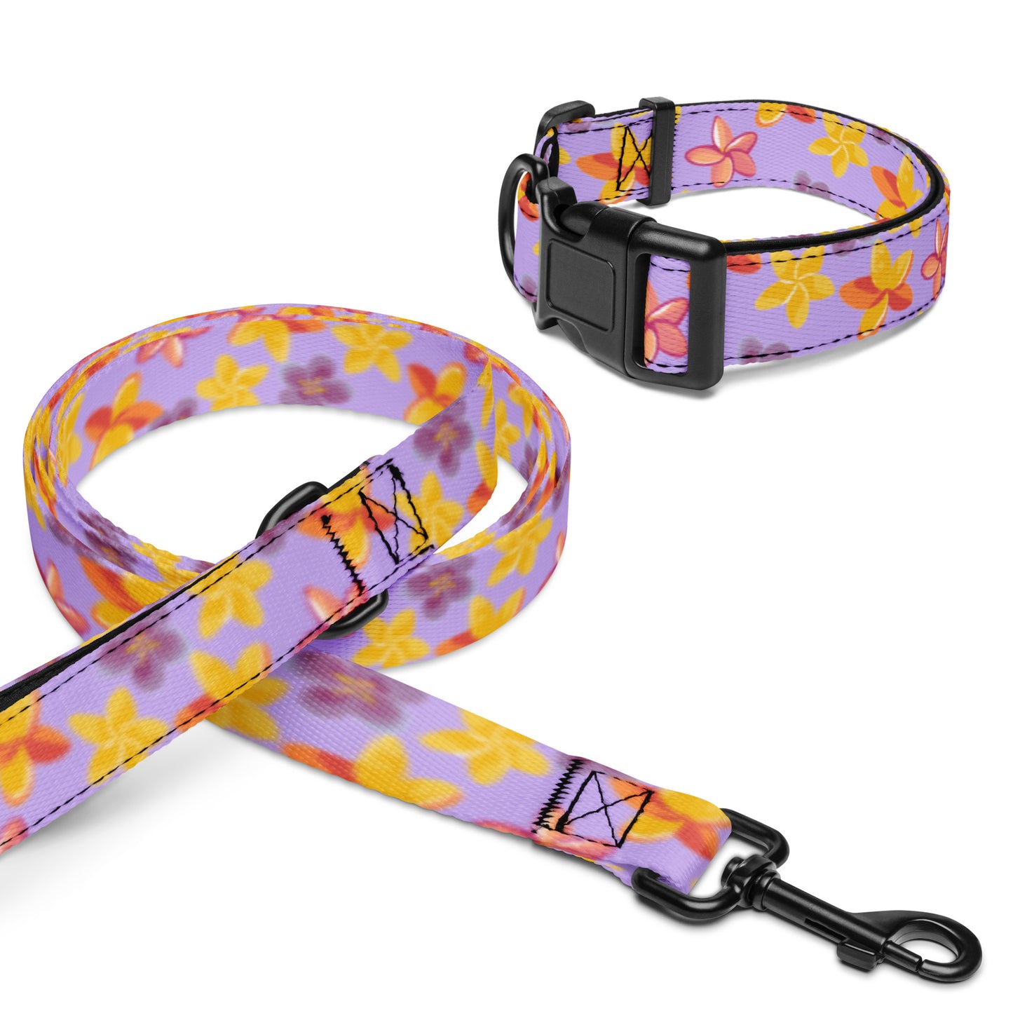 Island Bloom Collar & Leash Set