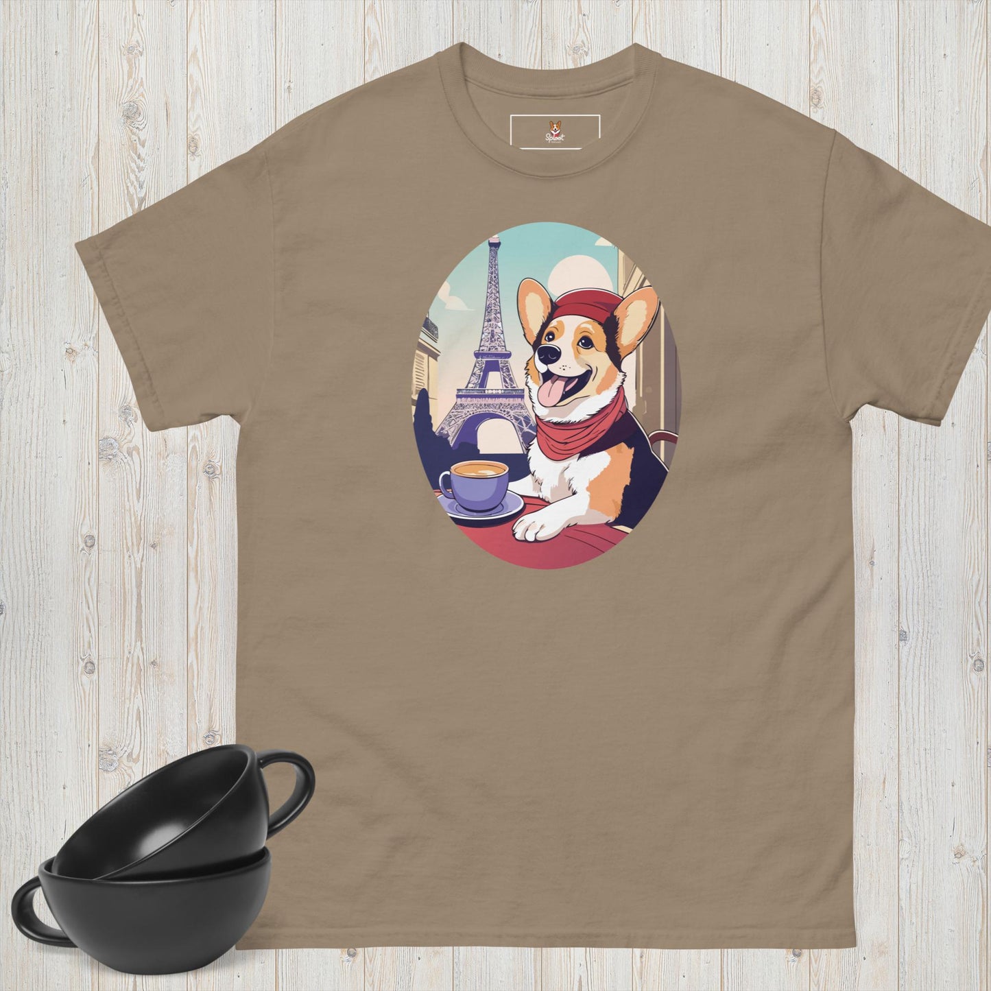 French Corgí Café Tee