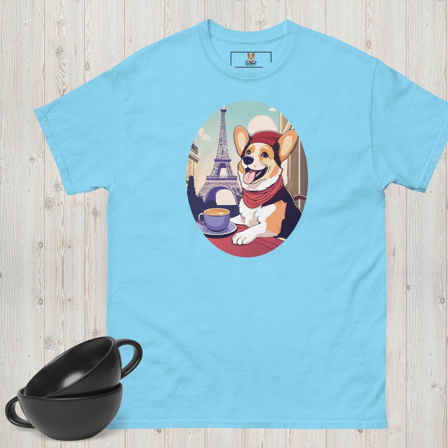 French Corgí Café Tee