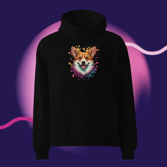 Color Splash Corgi Hoodie