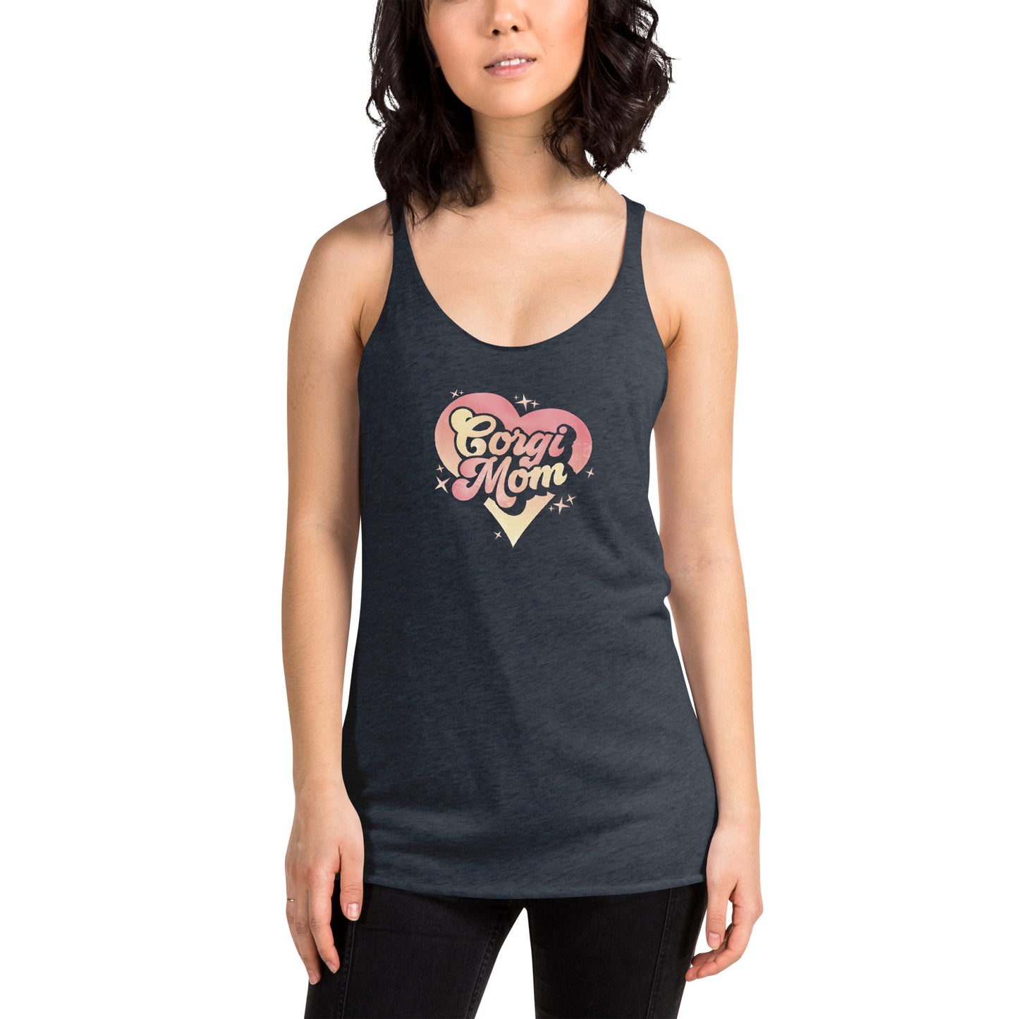 Corgi Mom Racerback Tank