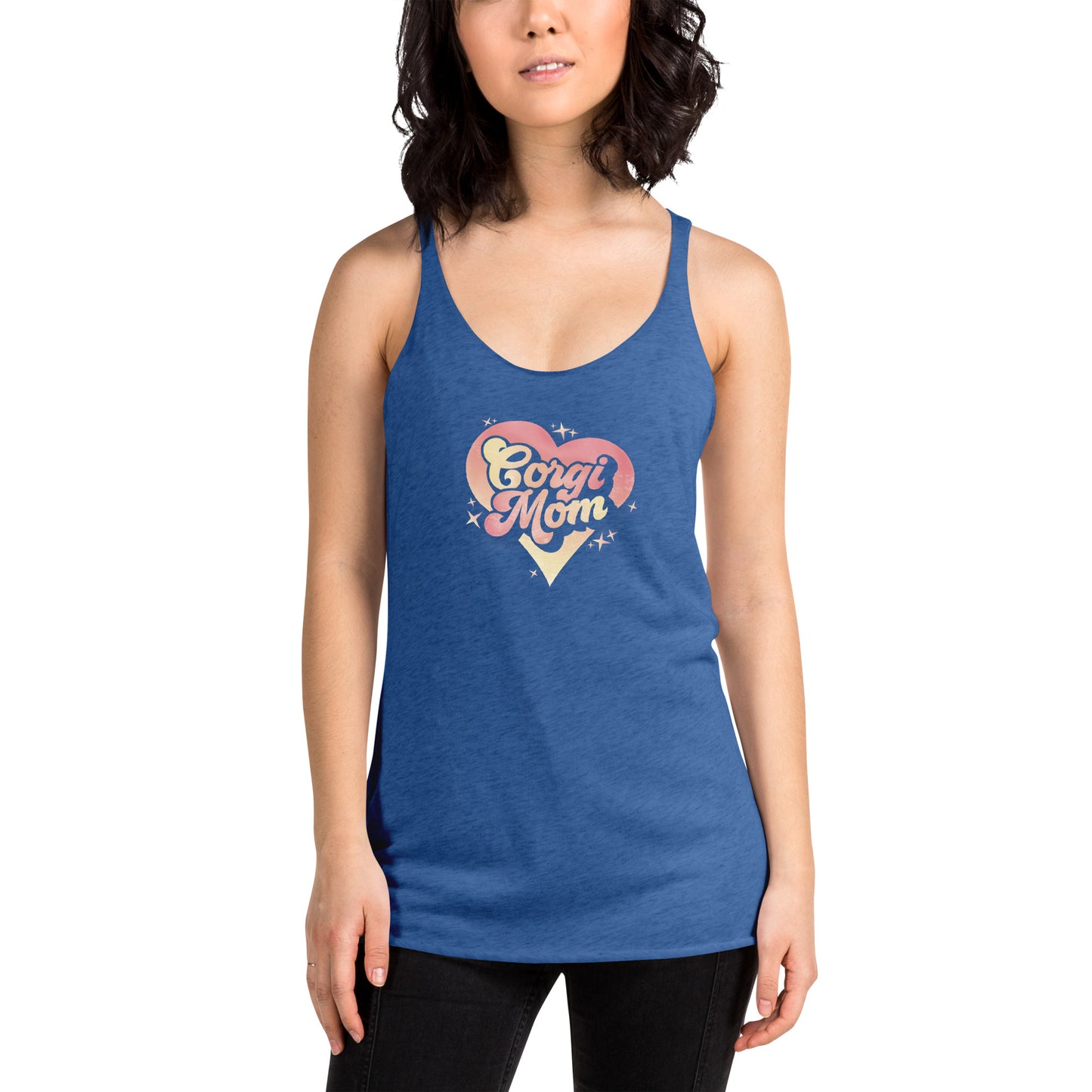 Corgi Mom Racerback Tank