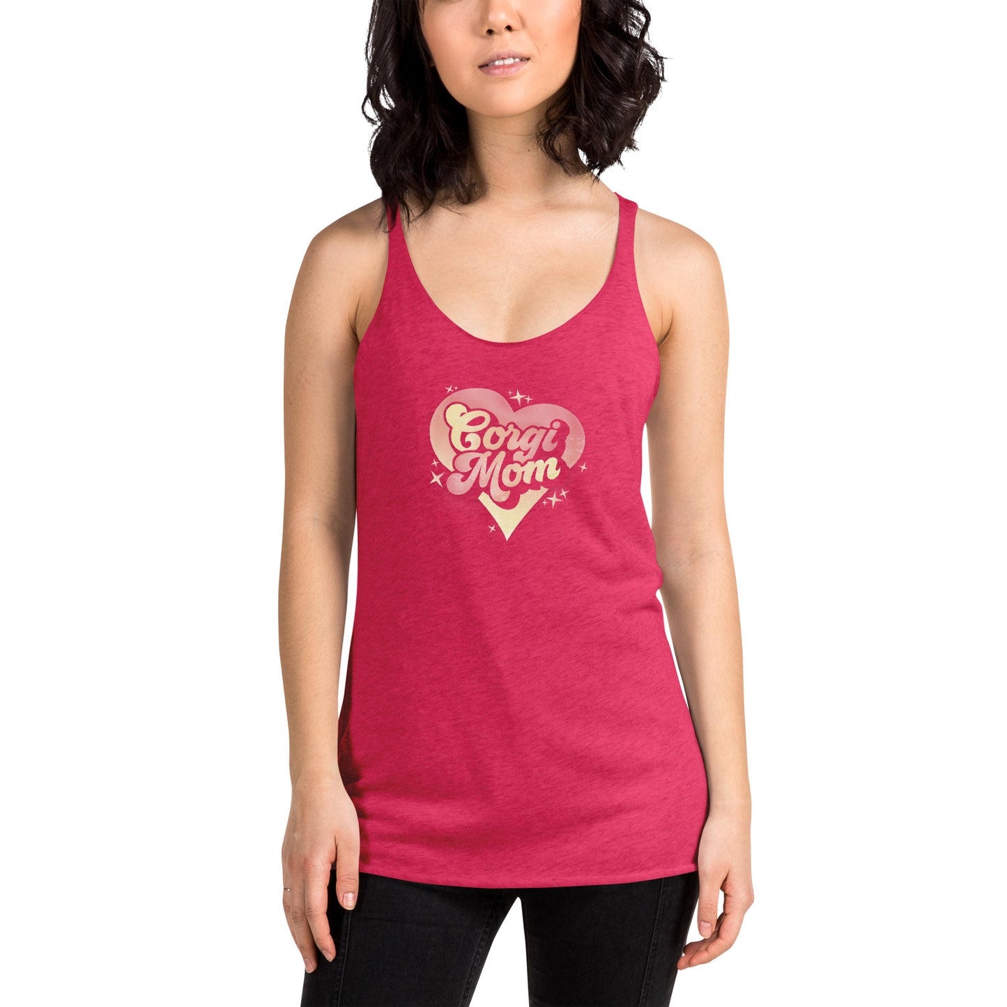 Corgi Mom Racerback Tank